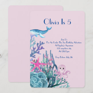 UNTER DER MEERESABENTURKARTE EINLADUNG