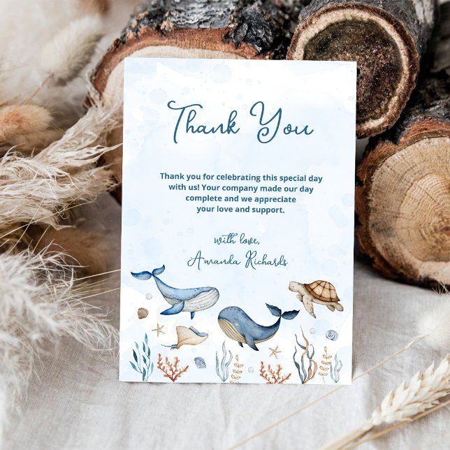 Unter der Meeresdusche Dankeskarte (Von Creator hochgeladen)