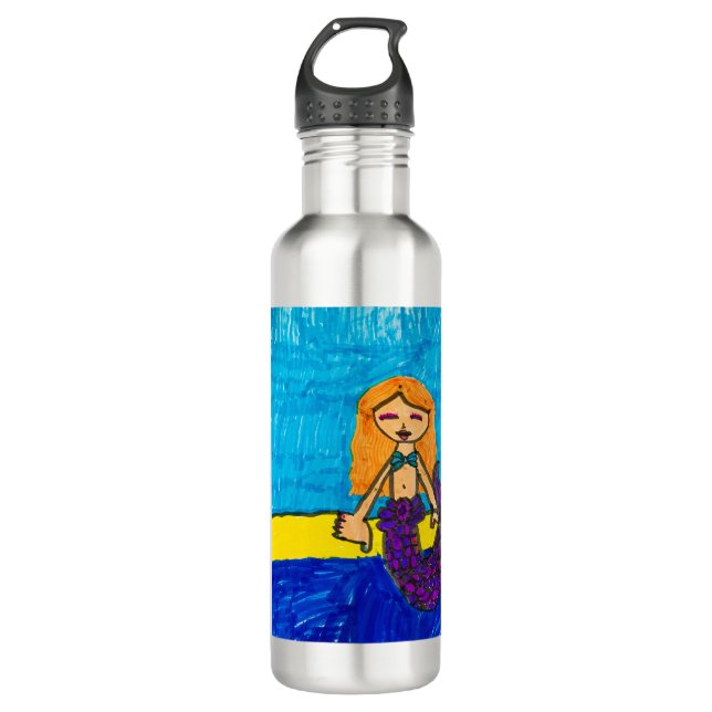 Unter der Meeresflasche Edelstahlflasche (Vorderseite)