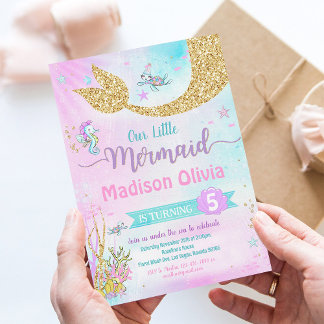 Unter der Meeresmeermedaille zum Geburtstag Einladung