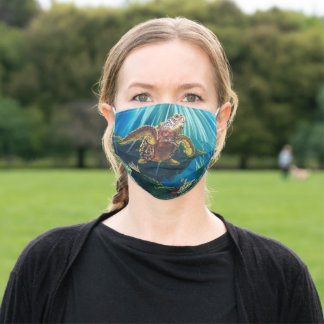 Unter der Meeresschildkröte Gesichtsmaske