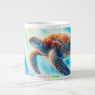 Unter der Meeresschildkröte Jumbo-Tasse