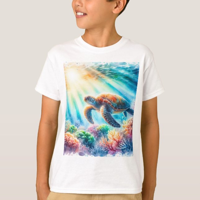 unter der Meeresschildkröte T-Shirt (Vorderseite)
