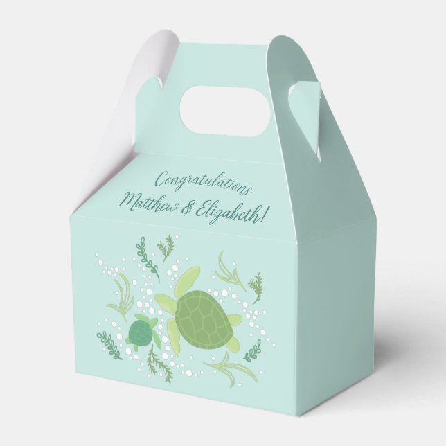 Unter der Meeresschildkrötendusche Geschenkschachtel (Vorderseite)