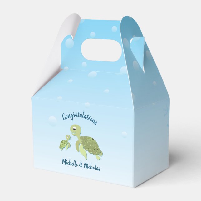 Unter der Meeresschildkrötendusche Geschenkschachtel (Vorderseite)