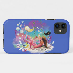 Unter der Meerjungfrau Ozean Lila Türkis Case-Mate iPhone Hülle