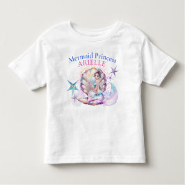 Unter der Meerjungfrau Prinzessin Birthday Kleinkind T-shirt