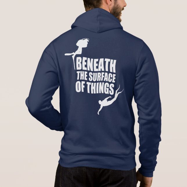 Unter der Oberfläche | Scuba Diving Angebot Hoodie (Rückseite)