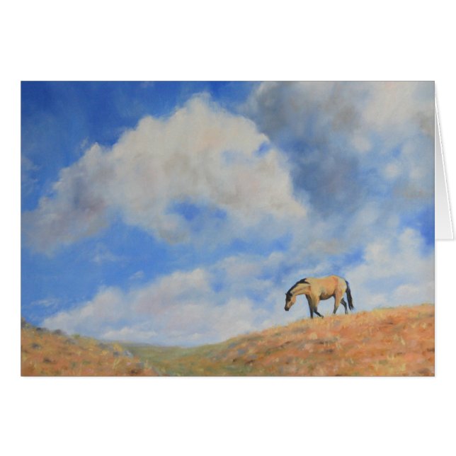 Unter der Original Art Grußkarte von Big Sky (Vorderseite (Horizontal))