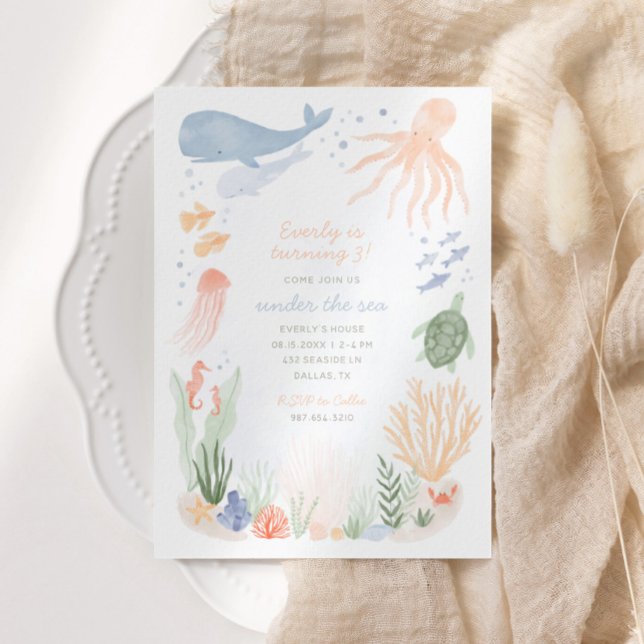 Unter der Party Einladung des Kindergeburtstags (Von Creator hochgeladen)