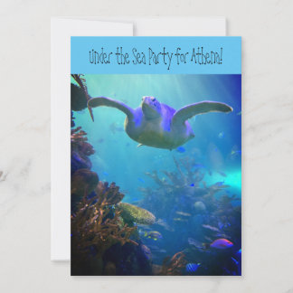 Unter der Party Einladung des Meeresaquariums