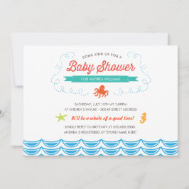 Unter der Sea Baby Dusche laden Einladung