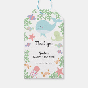 Unter der Sea Baby Dusche Niedliche Pastel Vielen Geschenkanhänger
