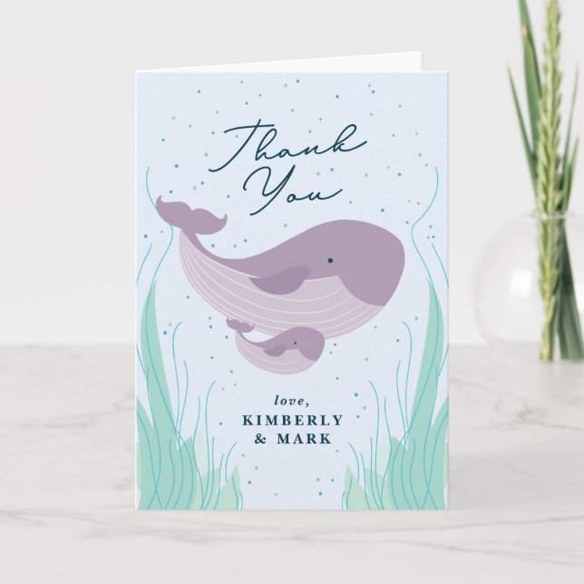 Unter der Sea Baby Shower Danke Karte (Vorderseite)