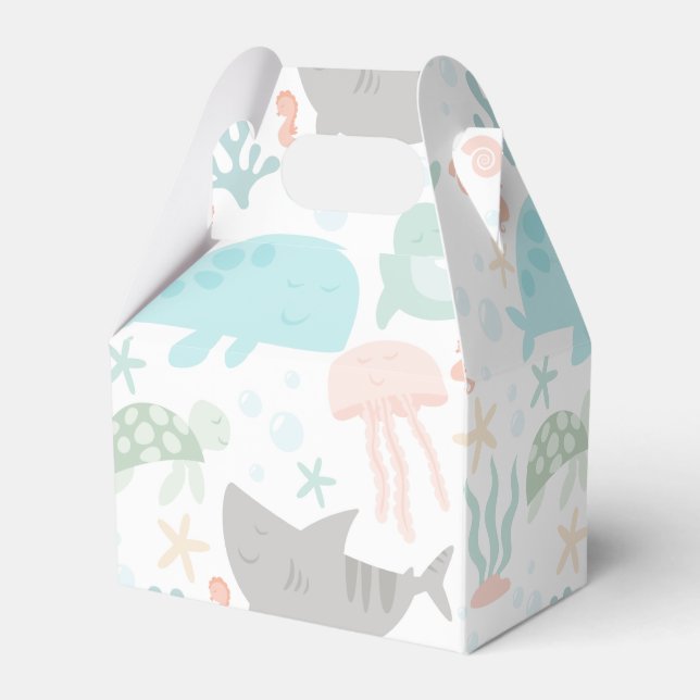 Unter der Sea Baby Shower Fevor Box Geschenkschachtel (Vorderseite)