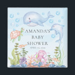 Unter der Sea Baby Shower Fevor Magnet<br><div class="desc">Niedlich unter dem Meeresmagnet für eine neutrale oder junge Babydusche. Matching Artikel in unserem Shop erhältlich.</div>
