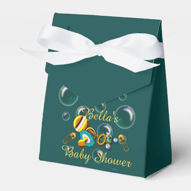 Unter der Sea Baby Shower Goody Box Geschenkschachtel (Vorderseite)