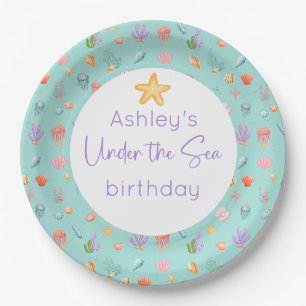Unter der "Sea Birthday Party" Pappteller