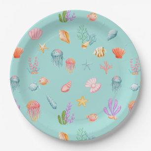 Unter der "Sea Birthday Party" Pappteller