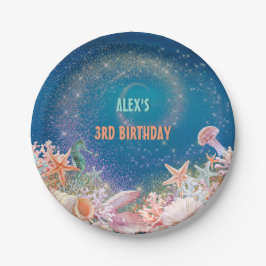 Unter der Sea Nautical Birthday Party Pappteller