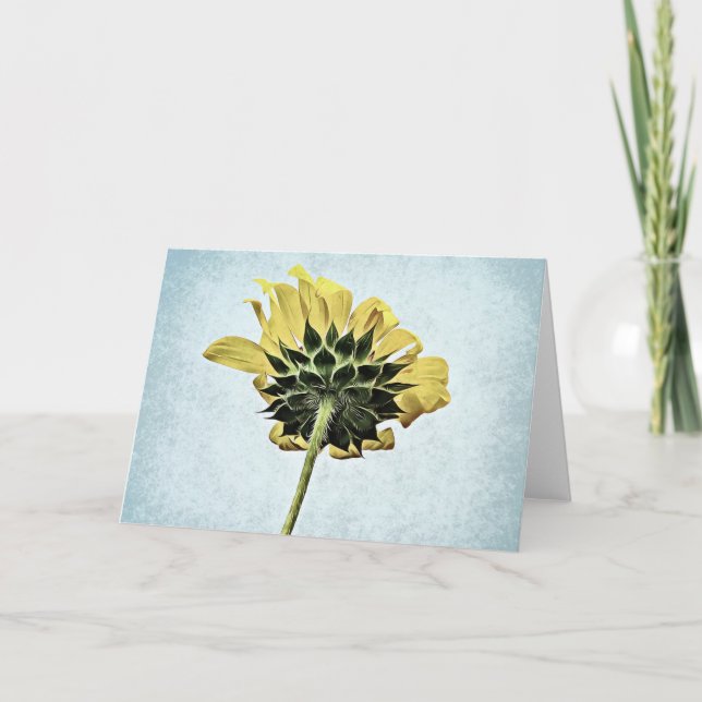 Unter der Sonnenblumenkarte Karte (Vorderseite)