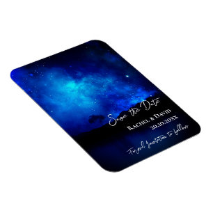 Unter der Sternennacht heiraten Himmel das Datum Magnet