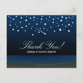 Unter der Sternenstrasse Hochzeit danke Ihnen Kart Postkarte