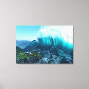 Unter der Wave Canvas Print Leinwanddruck