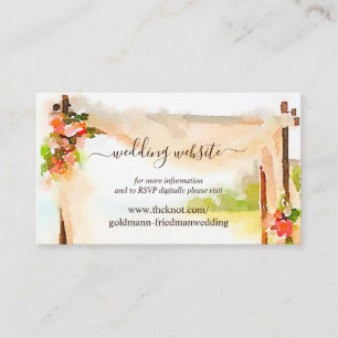 Unter der Website von Chuppah Wedding UAWG Begleitkarte