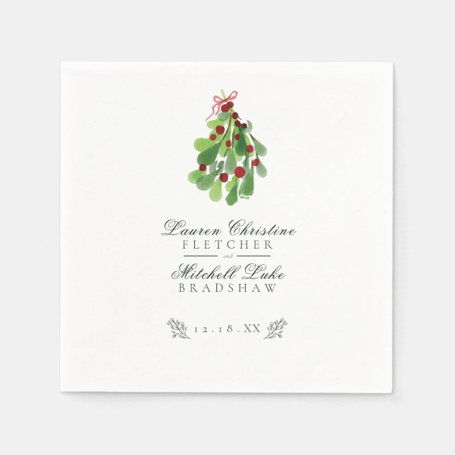 Unter der Weihnachtsfeier Serviette (Vorderseite)