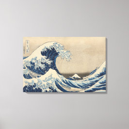 Unter der Welle von Kanagawa Print Leinwanddruck