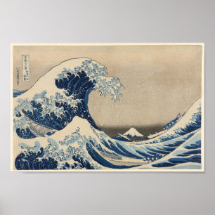 Unter der Welle vor Kanagawa (Die Große Welle) Poster