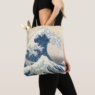 Unter der Welle weg von Kanagawa Tasche