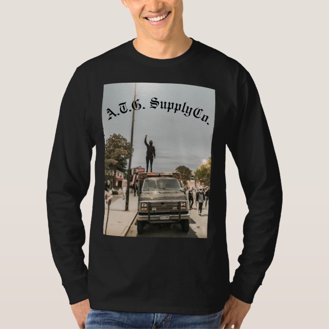 "Unter Feuer" Sammlung A.T.G. Langschläfer T-Shirt (Vorderseite)