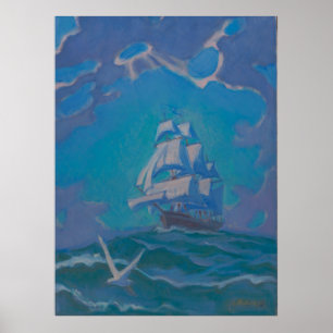 Unter freiem Segel - Kulhanek Schöne Kunst Poster