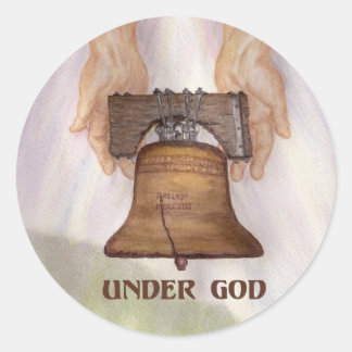 Unter Gott 1 Runder Aufkleber