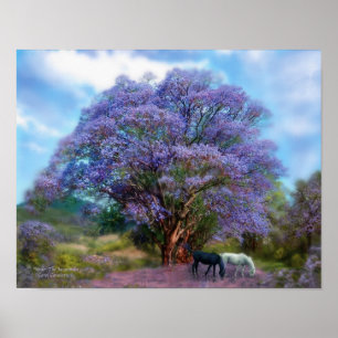 Unter Jacaranda Art Poster/Print Poster