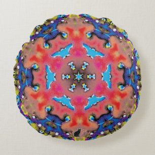 Unter Kaleidoskop Rundes Kissen