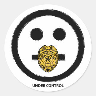 "Unter Kontrolle" - Aufkleber