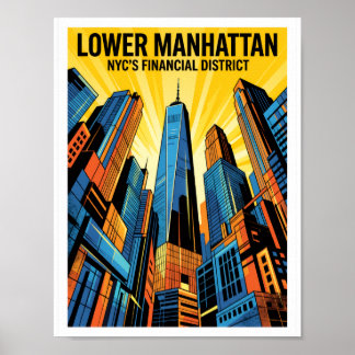 Unter-Manhattan NYC Poster