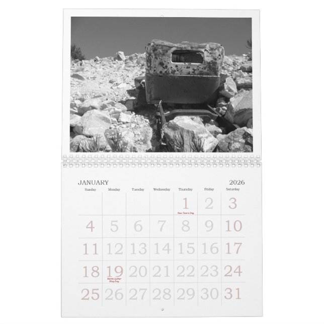 Unter Mojave-Himmeln… Kalender (Jan 2026)