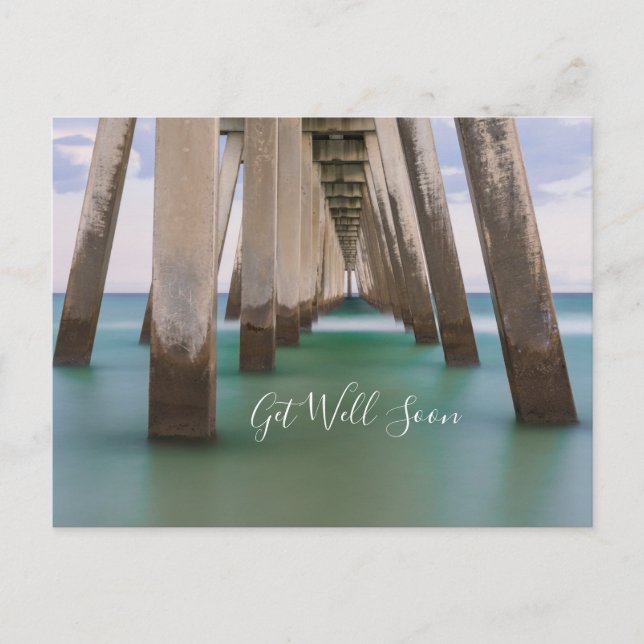 Unter Navarre Beach Pier bald wieder gut Postkarte (Vorderseite)