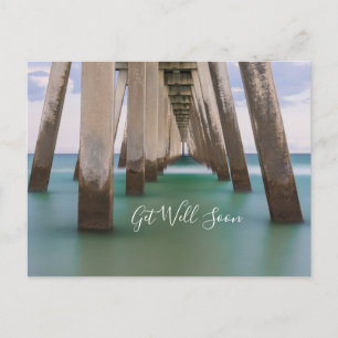 Unter Navarre Beach Pier Gute Besserung Postkarte