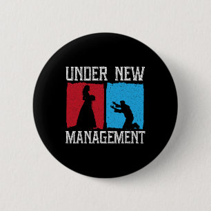 Unter neuer Leitung Junggesellenabschied Hochzeit  Button