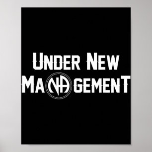 Unter neuer Leitung Narcotics Anonymous Design  Poster