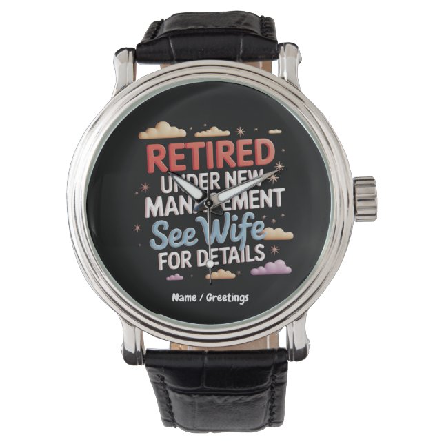 Unter "Neues Management neu erledigt" Siehe Ehefra Armbanduhr (Vorderseite)