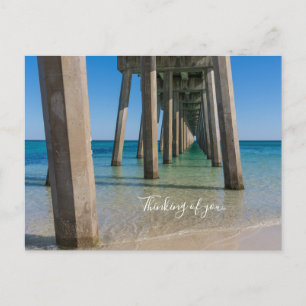 Unter Pensacola Beach Pier denken Sie an U Postcar Postkarte