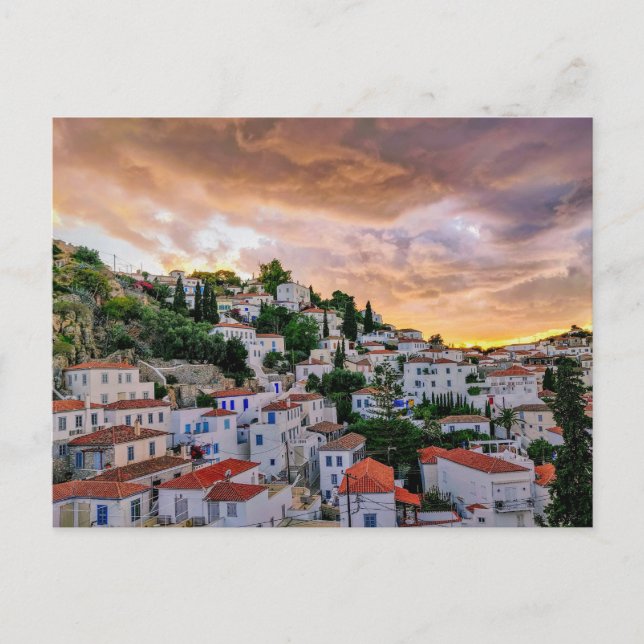 Unter Sonnenuntergang Postkarte (Vorderseite)