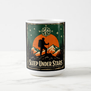Unter Sternen schlafen – Sternengucker-Camper-Natu Kaffeetasse