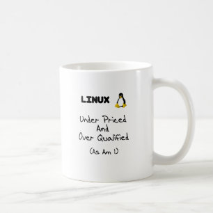 Unter veranschlagter Linux-Tasse Kaffeetasse